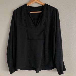 Black Long Sleeve Zara Blouse